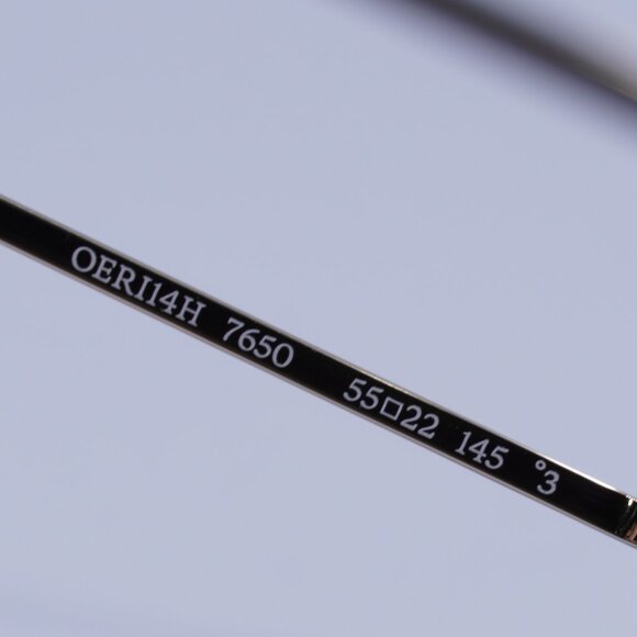 Off-White Off-White OERI14H LYNN 7650 Sunglasses Gold Oval Frame, Green Lenses - Picture 6 of 10